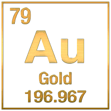 Gold periodic table element.